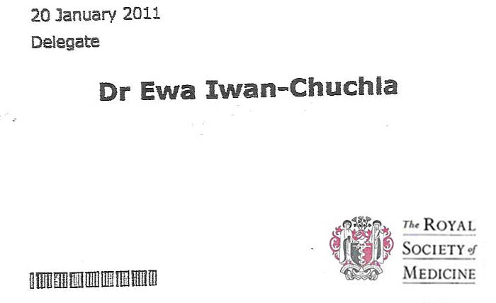 the_royal_society_of_medicine42 EWA IWAN-CHUCHLA