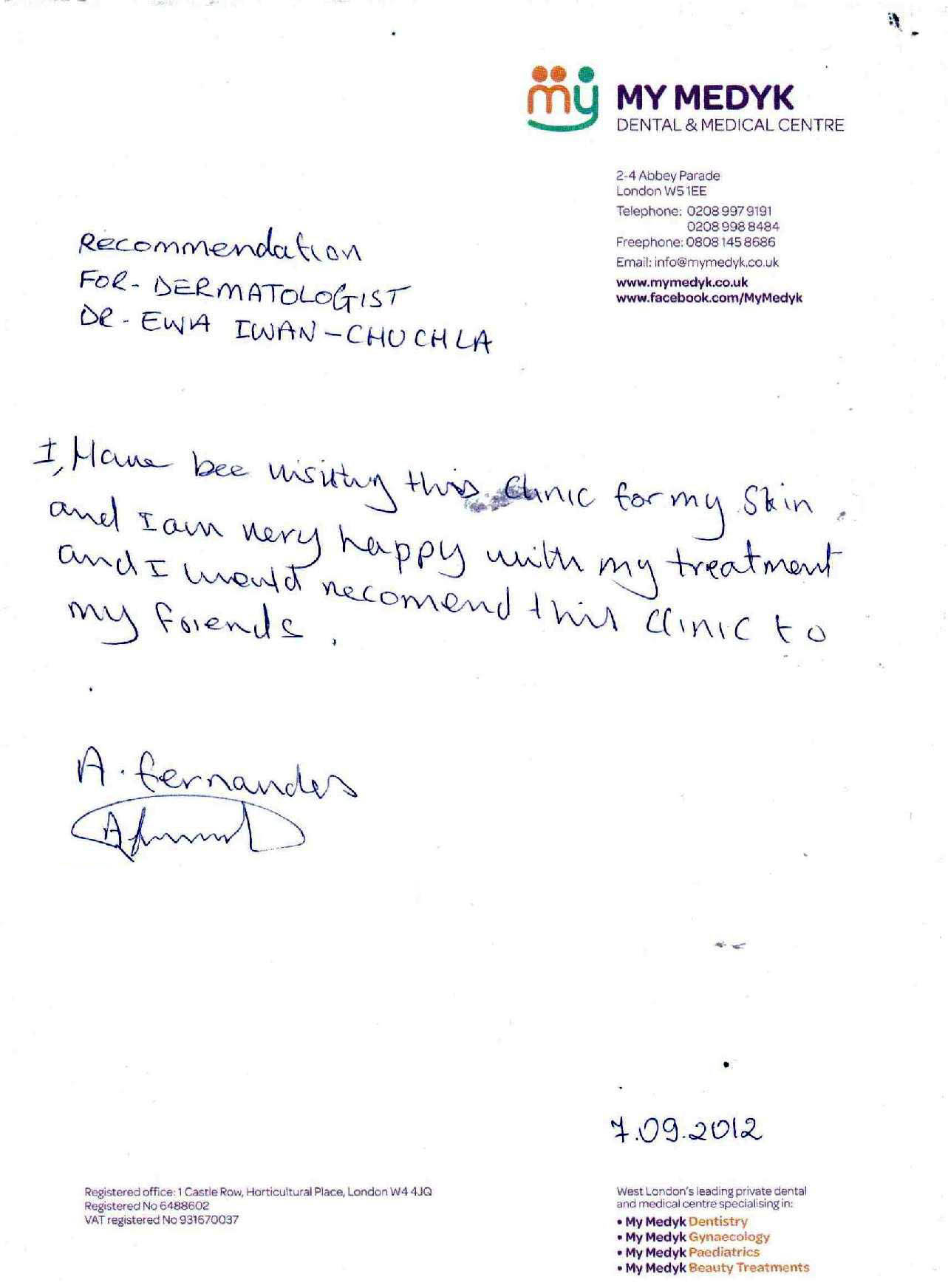 rekomendacje EWA IWAN-CHUCHLA MyMedyk