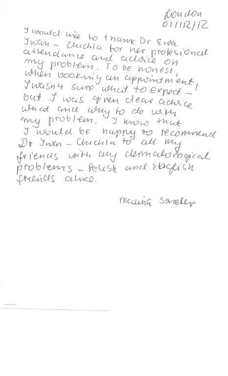 rekomendacje EWA IWAN-CHUCHLA MyMedyk