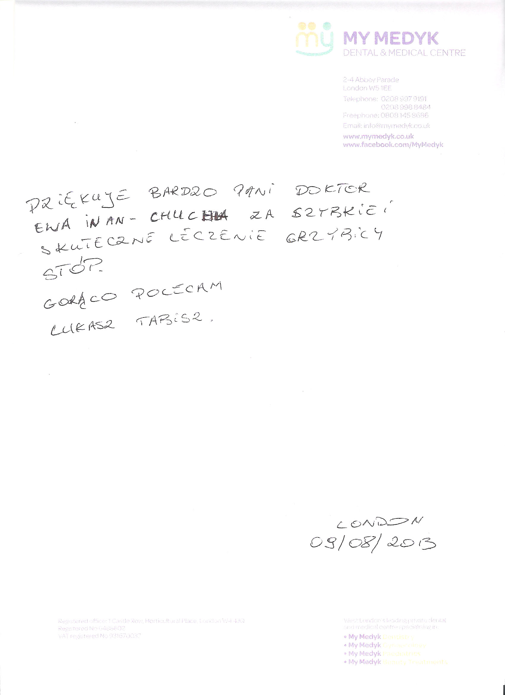 rekomendacje EWA IWAN-CHUCHLA MyMedyk