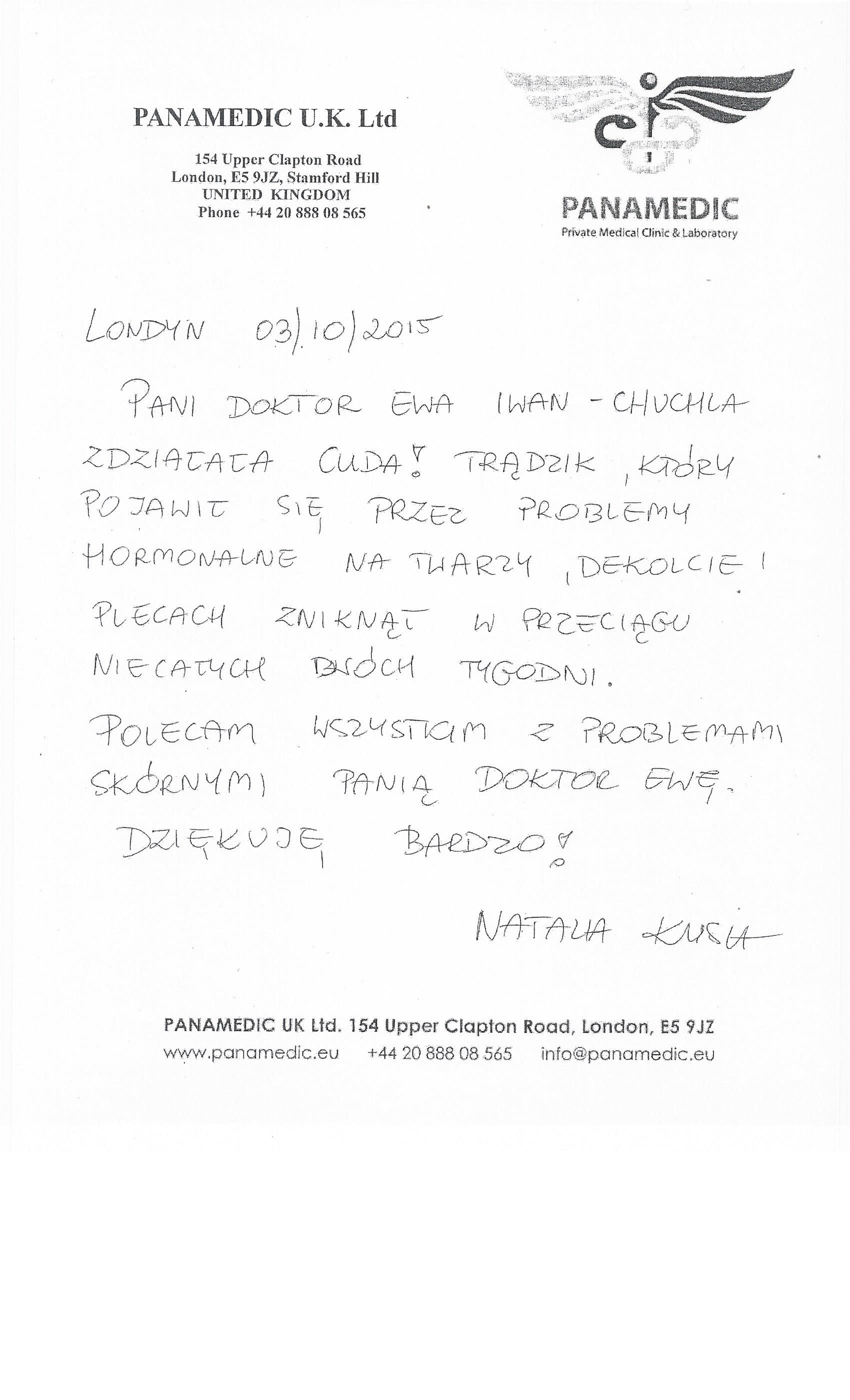 rekomendacje EWA IWAN-CHUCHLA MyMedyk