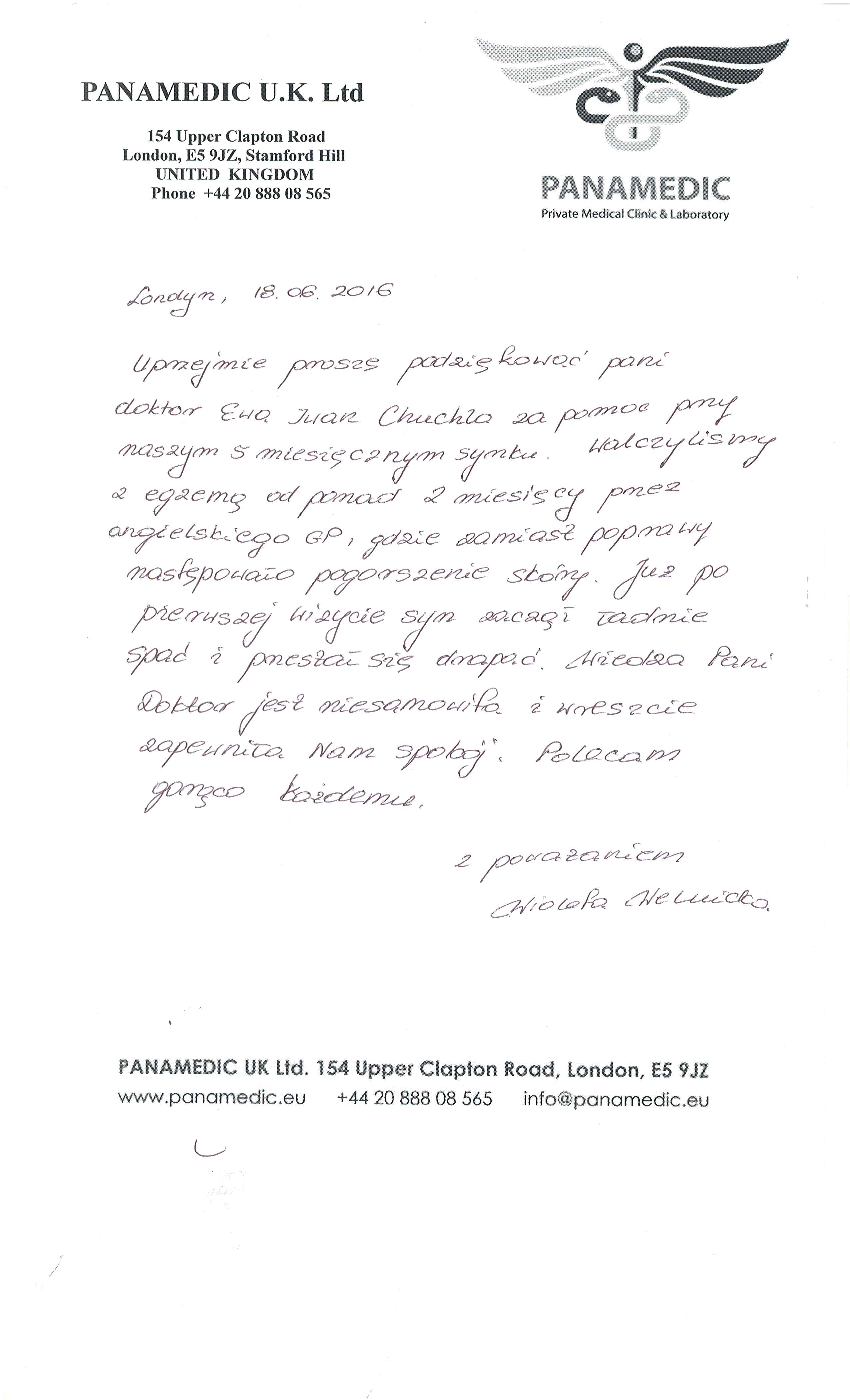 rekomendacje EWA IWAN-CHUCHLA MyMedyk