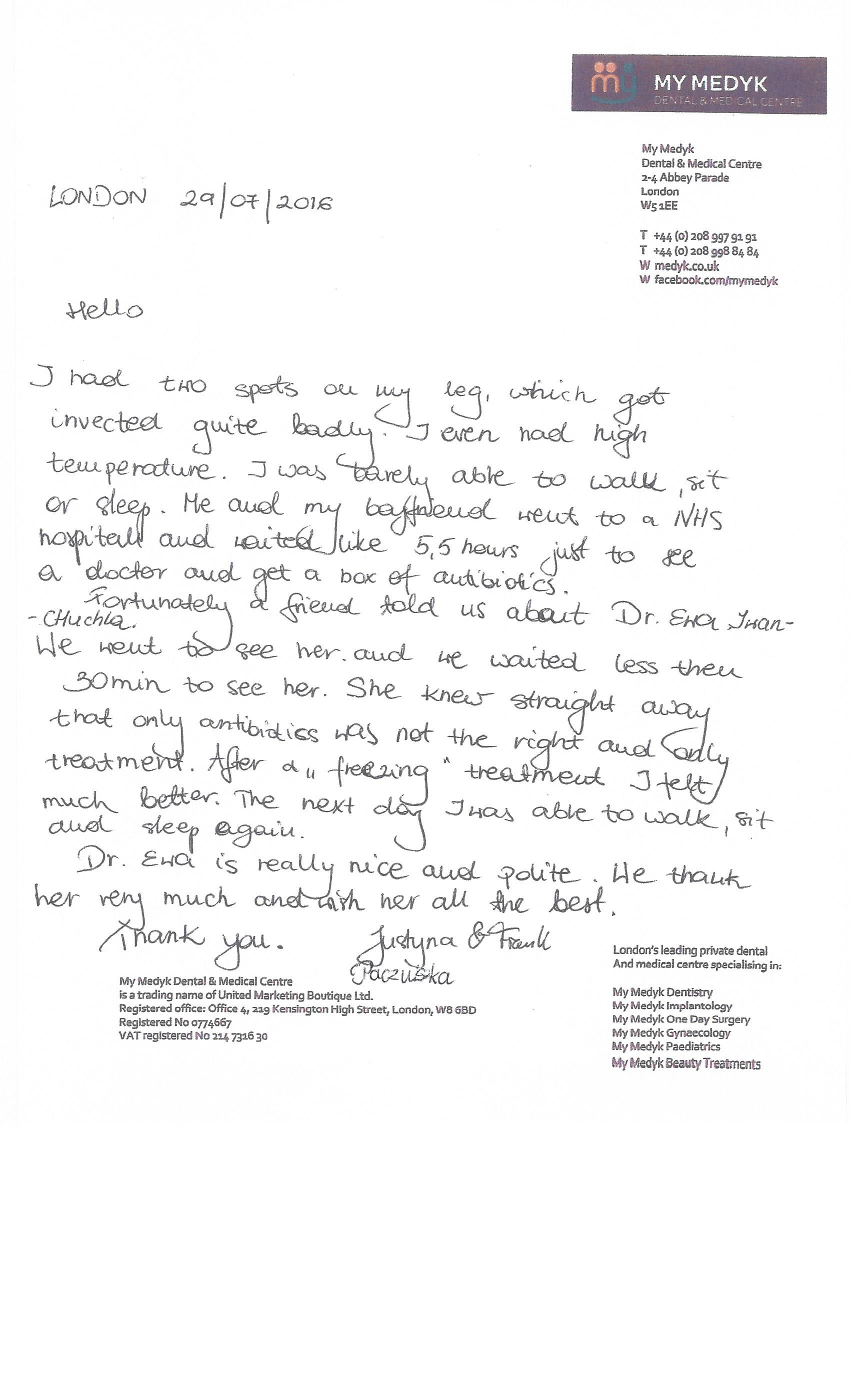 rekomendacje EWA IWAN-CHUCHLA MyMedyk