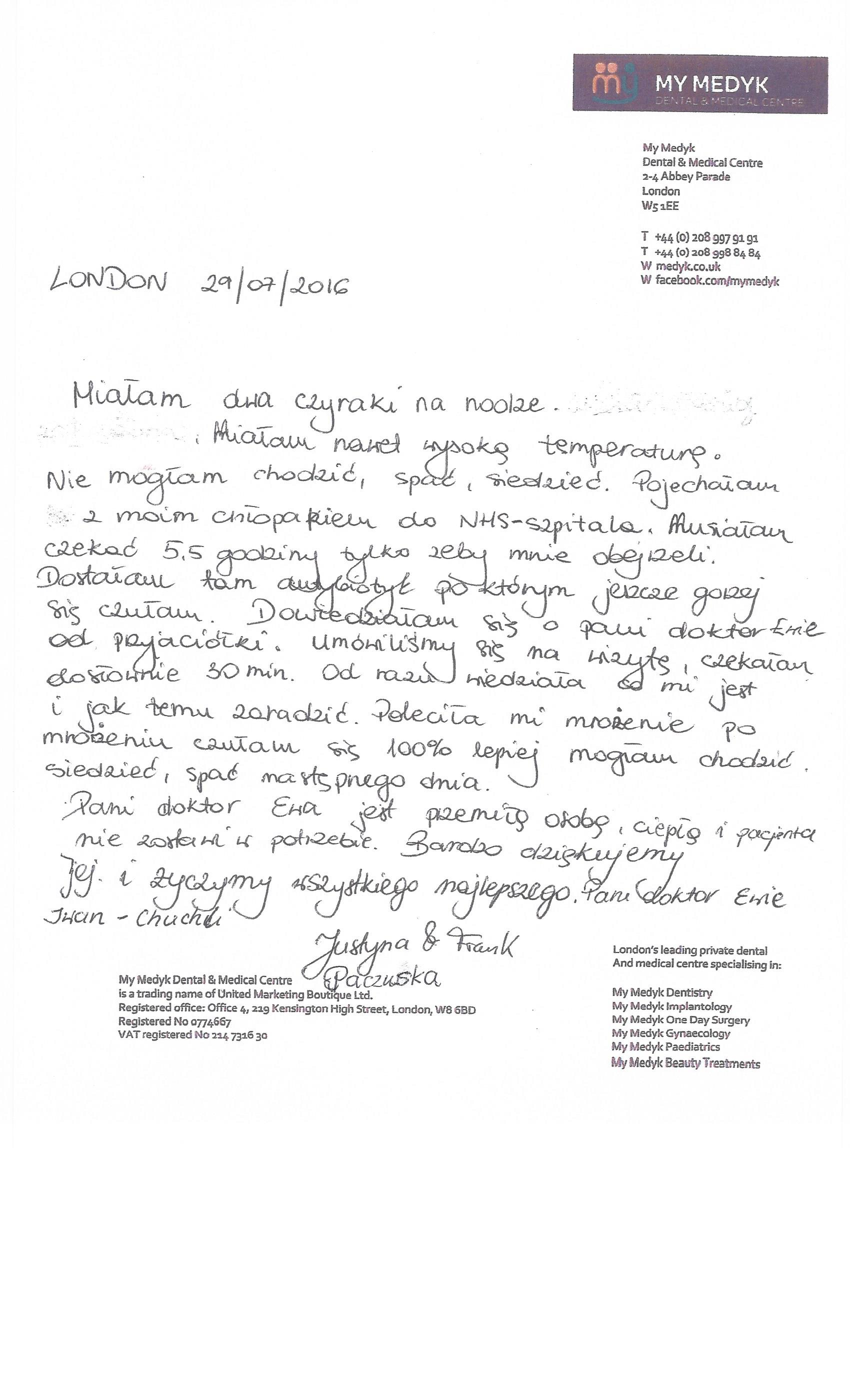 rekomendacje EWA IWAN-CHUCHLA MyMedyk